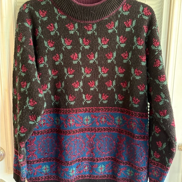 Tarazzia Burgundy Knit Sweater